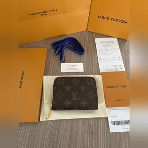 Louis Vuitton Brown Monogram Zippy Coin Purse Wallet